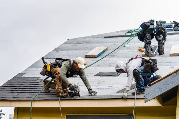 Professional Storm Damage Roof Repair technician working in Speonk, NY